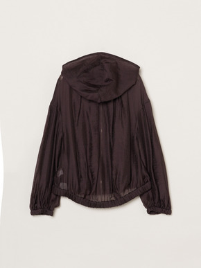 Shiny shirt zip up hoody 詳細画像