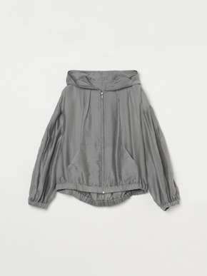 Shiny shirt zip up hoody 詳細画像