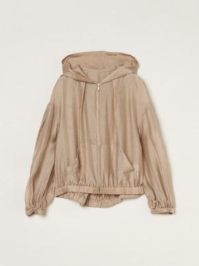 Shiny shirt zip up hoody 詳細画像