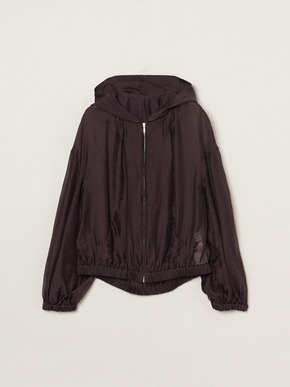 Shiny shirt zip up hoody 詳細画像