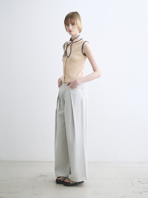 Sandy cotton tie top 詳細画像