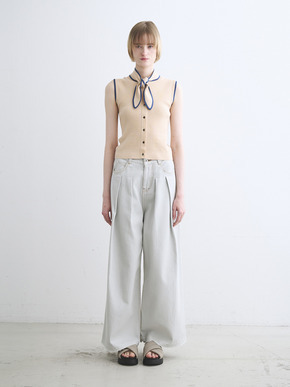 Sandy cotton tie top 詳細画像