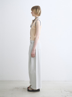 Sandy cotton tie top 詳細画像