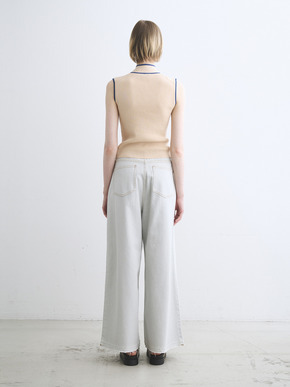 Sandy cotton tie top 詳細画像