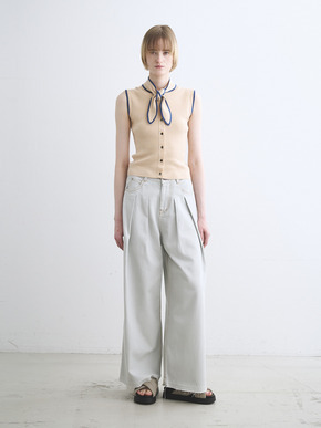 Sandy cotton tie top 詳細画像