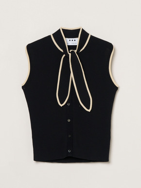 Sandy cotton tie top 詳細画像