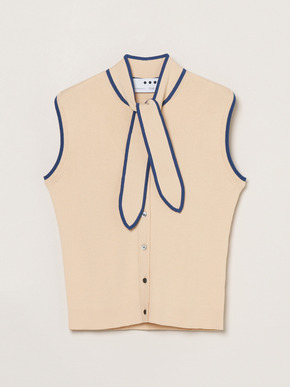 Sandy cotton tie top 詳細画像