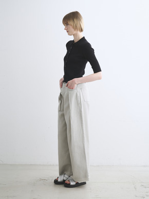 Sandy cotton half sleeve polo 詳細画像