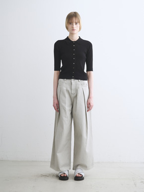 Sandy cotton half sleeve polo 詳細画像