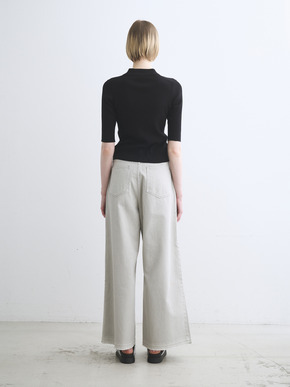 Sandy cotton half sleeve polo 詳細画像