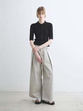 Sandy cotton half sleeve polo 詳細画像