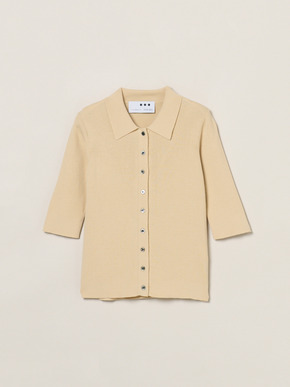 Sandy cotton half sleeve polo 詳細画像