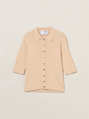 Sandy cotton half sleeve polo 詳細画像