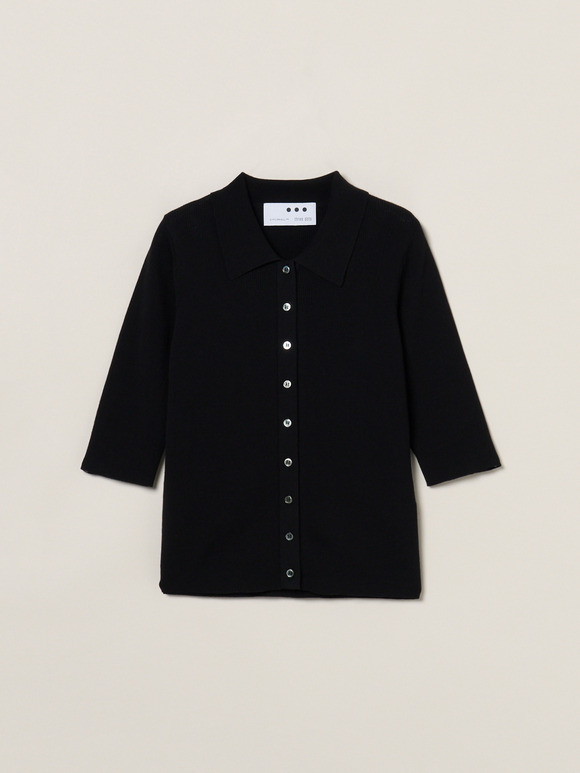 Sandy cotton half sleeve polo