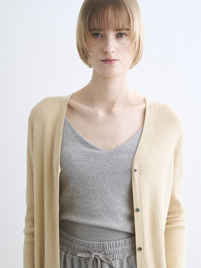 Sandy cotton long cardigan 詳細画像