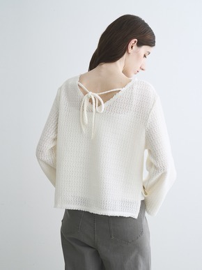 Russell back ribbon tops 詳細画像