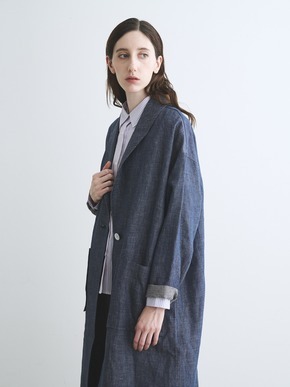Rough linen doctor coat 詳細画像
