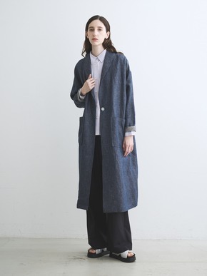 Rough linen doctor coat 詳細画像