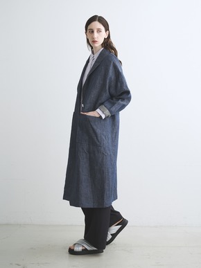 Rough linen doctor coat 詳細画像