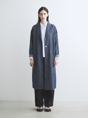 Rough linen doctor coat 詳細画像