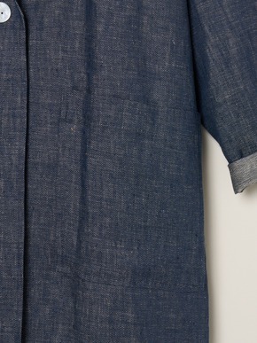 Rough linen doctor coat 詳細画像