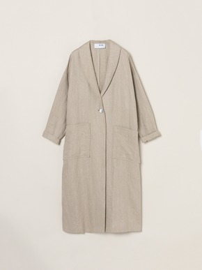 Rough linen doctor coat 詳細画像