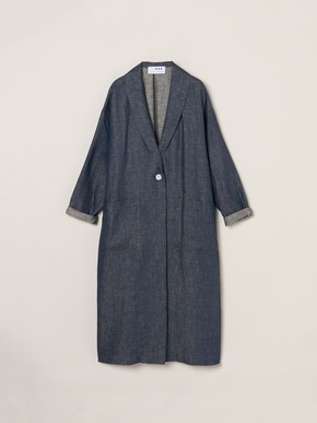 Rough linen doctor coat 詳細画像