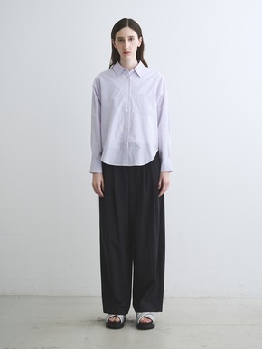 Broad stripe loose shirt 詳細画像