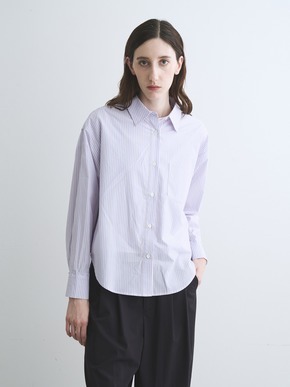 Broad stripe loose shirt 詳細画像