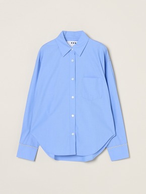 Broad stripe loose shirt 詳細画像