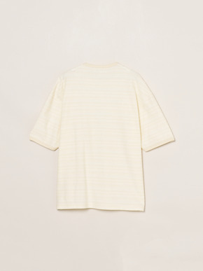 Men's slub tuck border s/s T 詳細画像