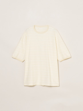 Men's slub tuck border s/s T 詳細画像