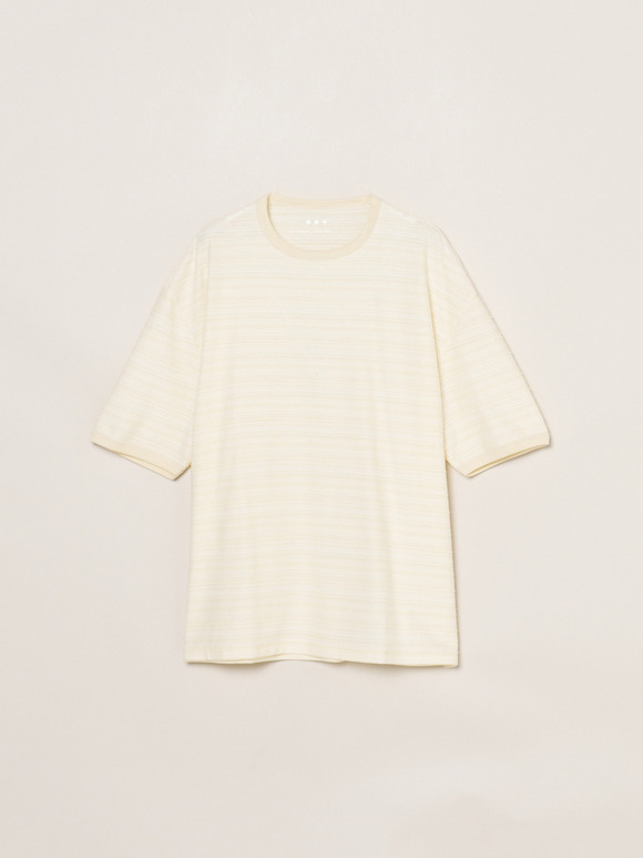 Men's slub tuck border s/s T