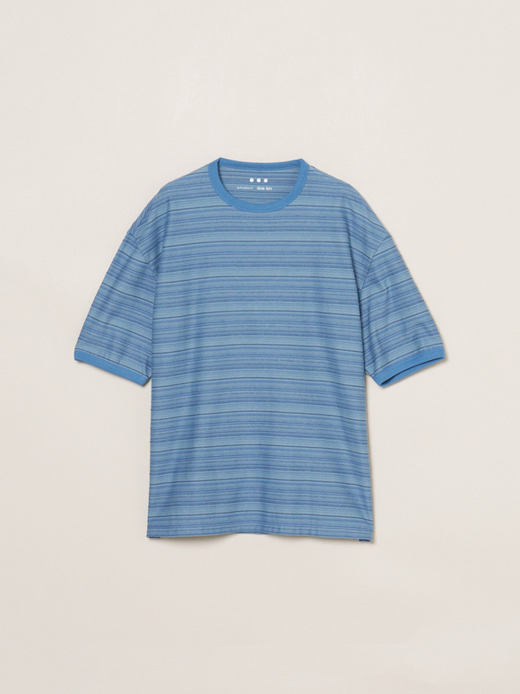 Men's slub tuck border s/s T
