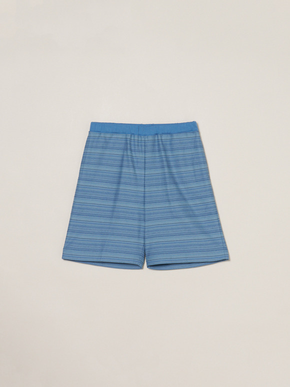 Men's slub tuck border shortpants