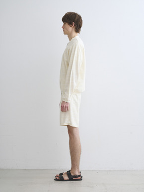 Men's slub tuck border blouson 詳細画像