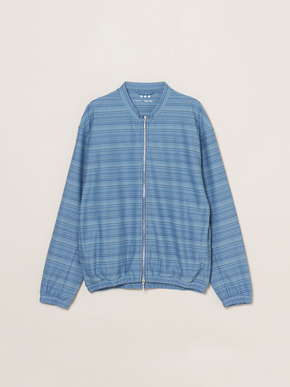 Men's slub tuck border blouson 詳細画像