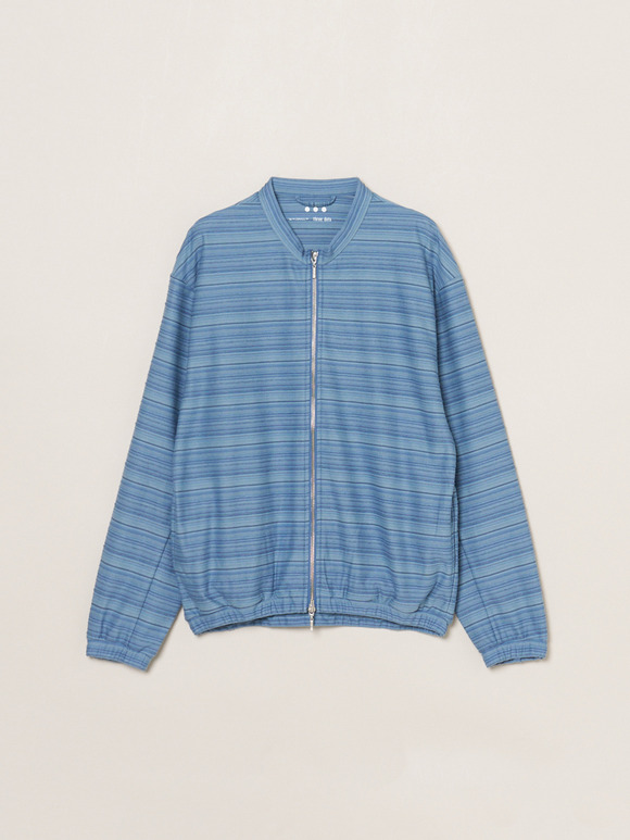 Men's slub tuck border blouson