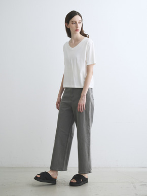 Suvin 28 jersey v neck tee 詳細画像