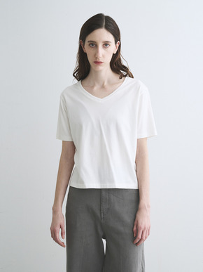 Suvin 28 jersey v neck tee 詳細画像