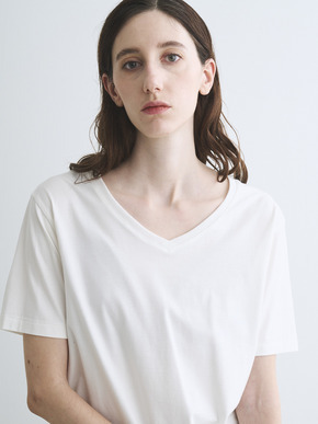 Suvin 28 jersey v neck tee 詳細画像