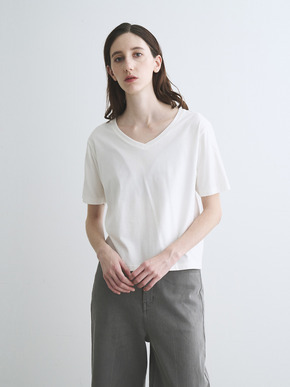 Suvin 28 jersey v neck tee 詳細画像