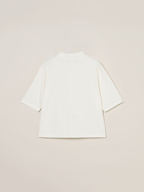 Suvin 28 jersey mock neck tee 詳細画像