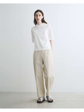 Suvin 28 jersey mock neck tee 詳細画像