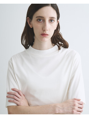 Suvin 28 jersey mock neck tee 詳細画像