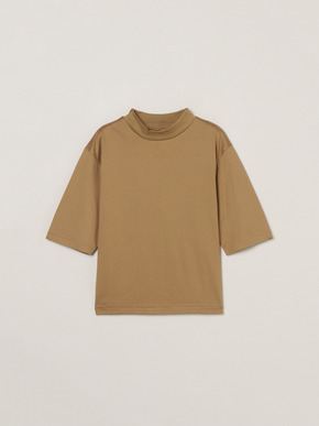 Suvin 28 jersey mock neck tee 詳細画像