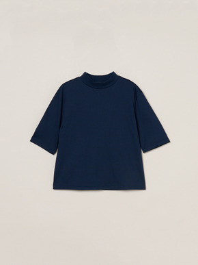 Suvin 28 jersey mock neck tee 詳細画像