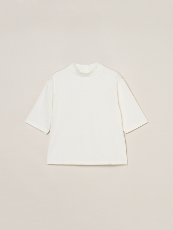 Suvin 28 jersey mock neck tee