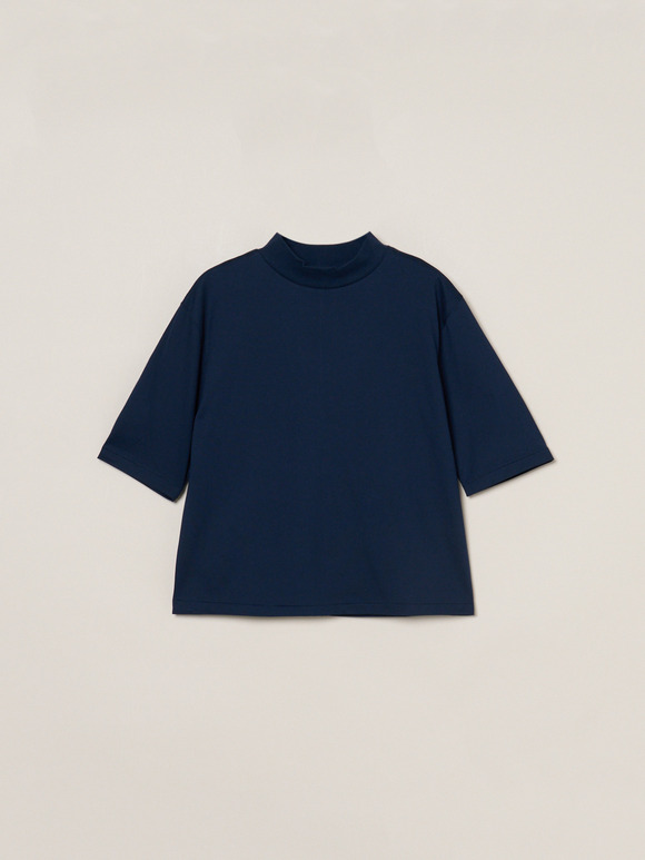 Suvin 28 jersey mock neck tee