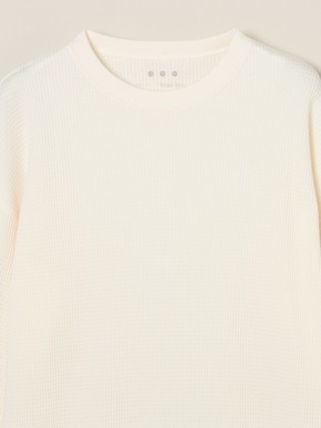 Men's dress waffle l/s sweat 詳細画像